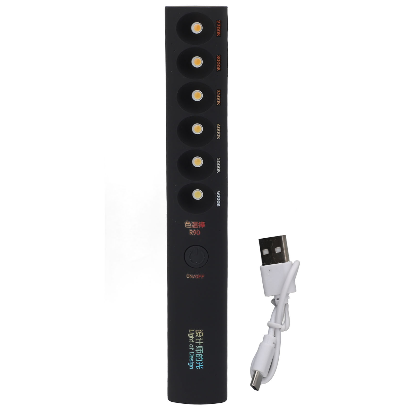 ZK50-Bâton lumineux de température portable, professionnel, aste, 2700K-6000K, 6 modes, pour la photographie