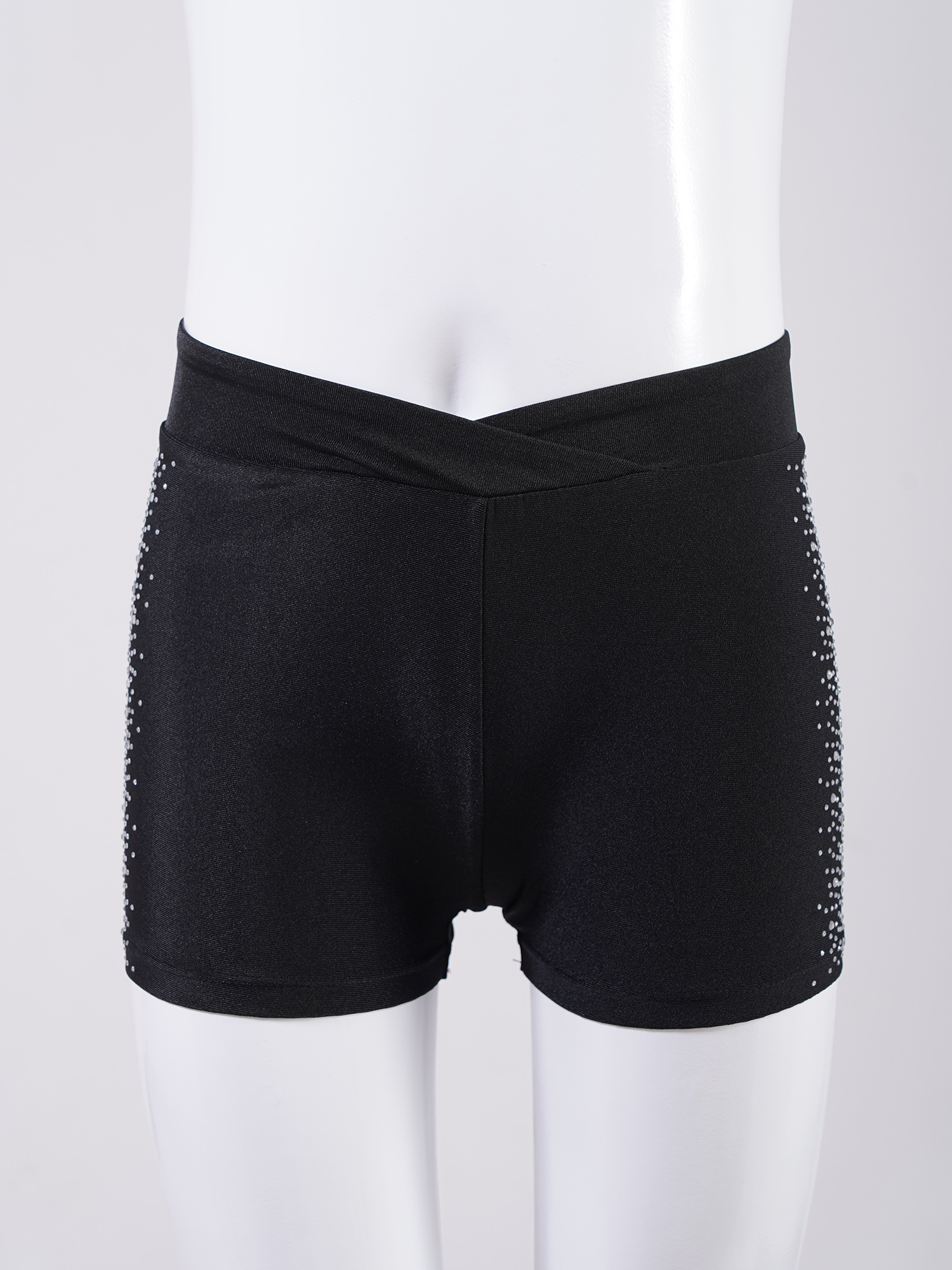 Kinder Mädchen Tanz Shorts Strass Elastischer Bund Eiskunstlauf Gymnastik Modern Dance Shorts Jazz Hip-Hop Shorts Dancewear