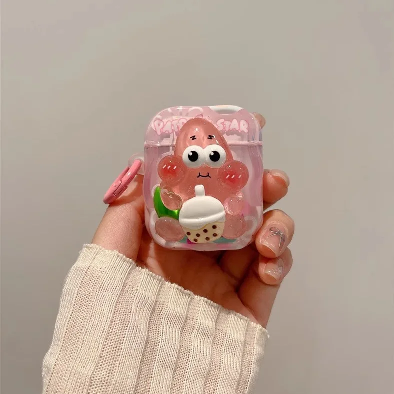 Funda bonita de dibujos animados para auriculares Apple AirPods 4, funda de Color caramelo fresco para Airpods 1, 2, 3 Pro Pro2, funda protectora con gancho