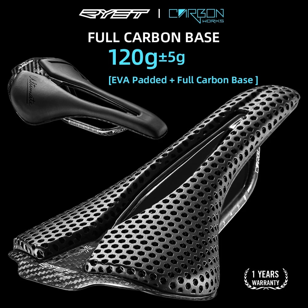 Ryet MTB Fahrrads attel ultraleicht voll Carbon Renn sitzsättel 115g 7x9mm mtb Rennrad Sitzkissen Fahrrad zubehör