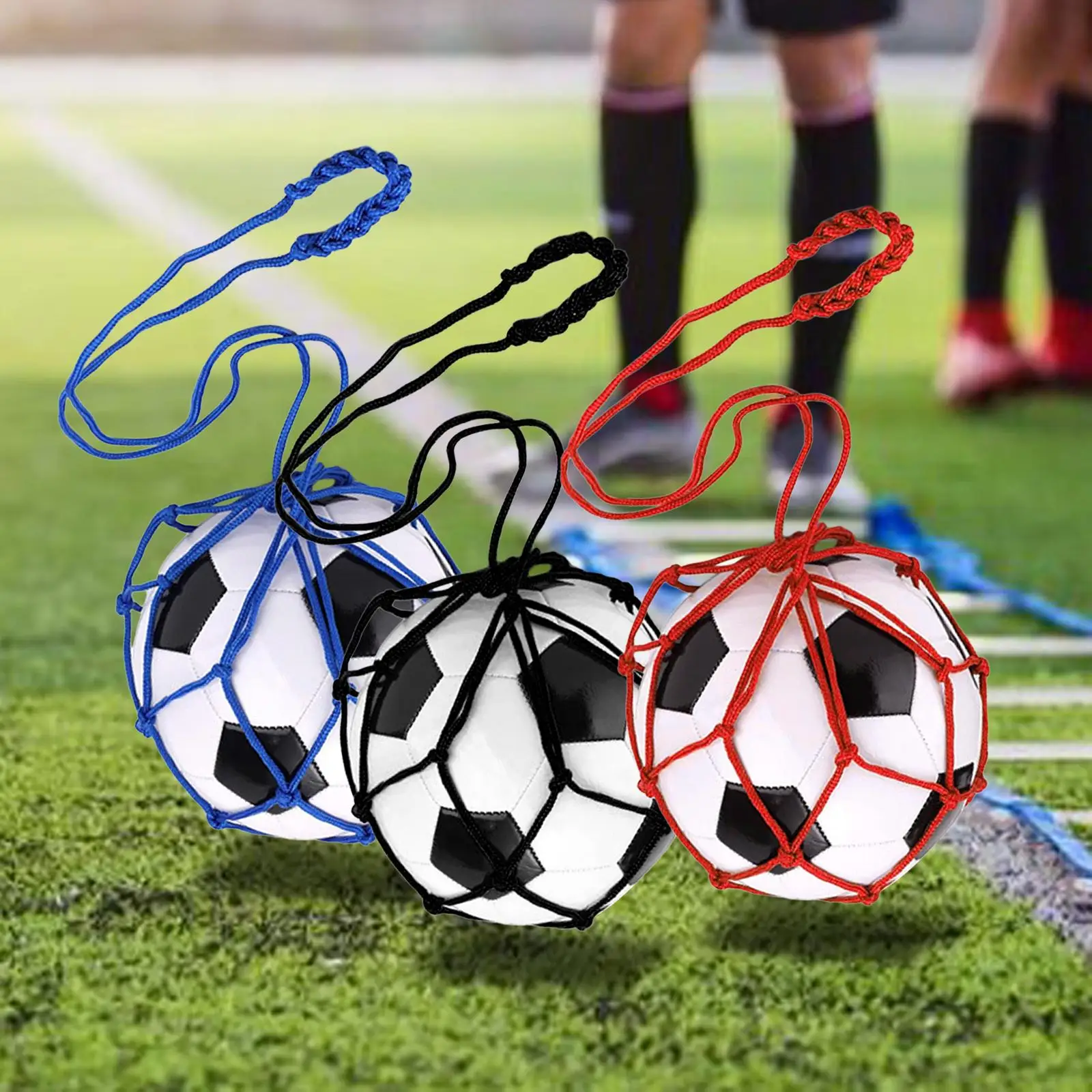 Football Kick Trainer,Soccer Ball Net KICKER,Solo Practice Ball Holder Bag Juggling Trainer for Boys Beginners Control Skills