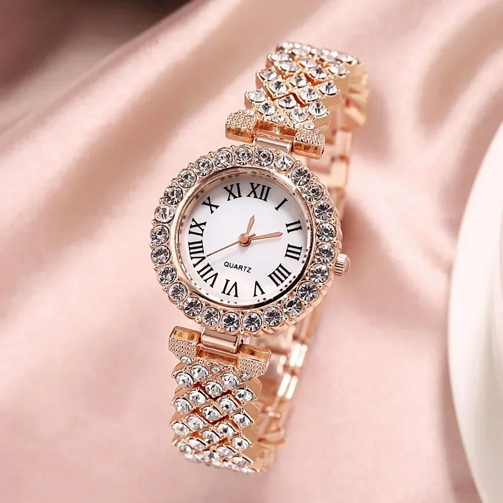 Gypsophila สายคล้องผู้หญิงแฟชั่นนาฬิกา Simple Starry sky Dial Luxury Quartz นาฬิกาผู้หญิงนาฬิกา Rose Gold Pointer นาฬิกาข้อมือ