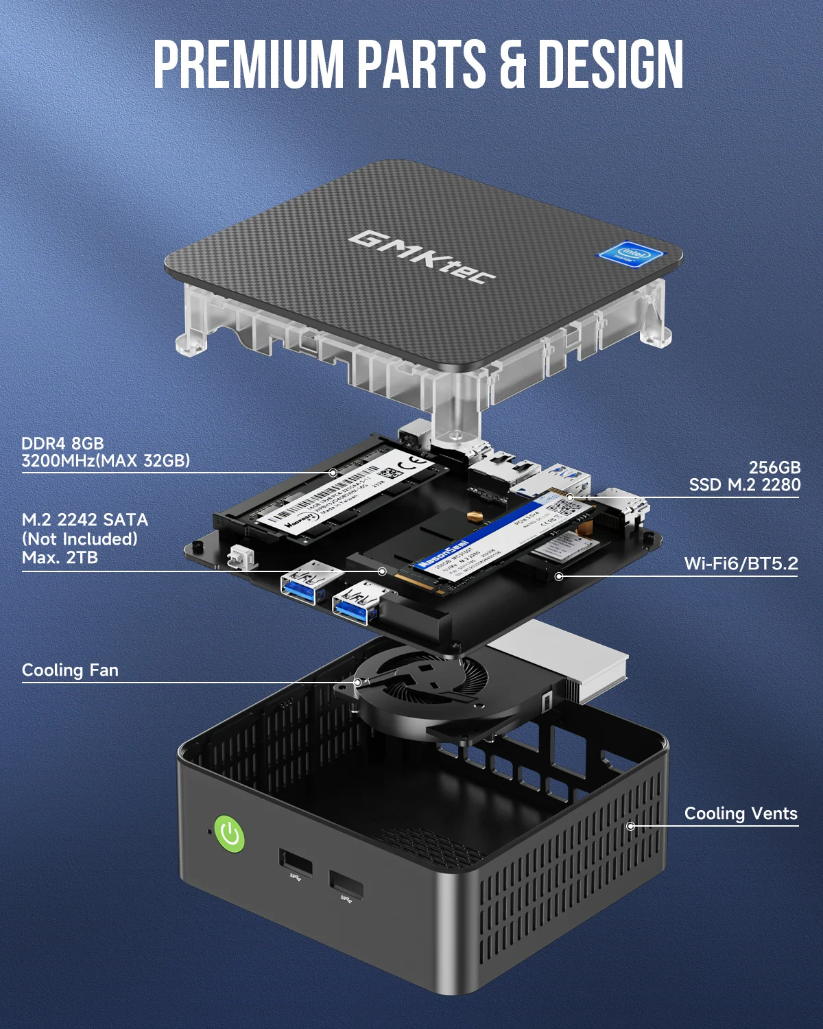 GMKtec G3 PLUS Intel Twin Lake N150 MINI PC Windows 11 Pro DDR4 RAM NVMe SSD WIFI6 BT5.2 Desktop office Mini PC Gamer Computer