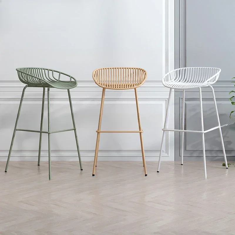 อาหารเช้าหรูหราเก้าอี้บาร์ห้องครัว Modern Design Home Nordic Minimalist สูงเก้าอี้บาร์สํานักงาน Taburete De Madera เฟอร์นิเจอร์