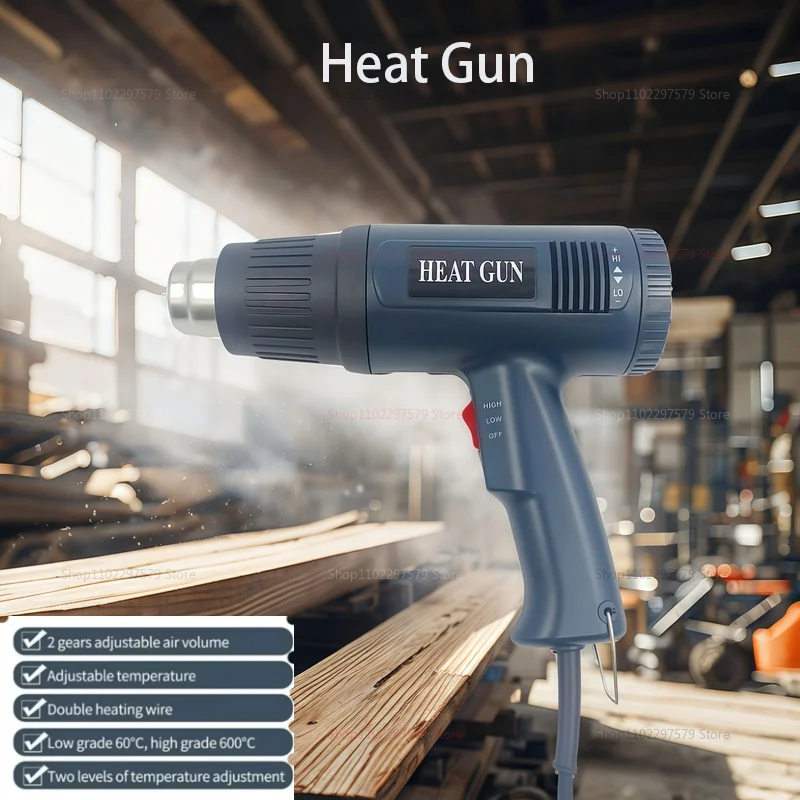 Pistola de calor Industrial, secador de pelo, pistola de aire caliente para construcción, secador de aire para soldar, soplador térmico, herramientas de envoltura retráctil