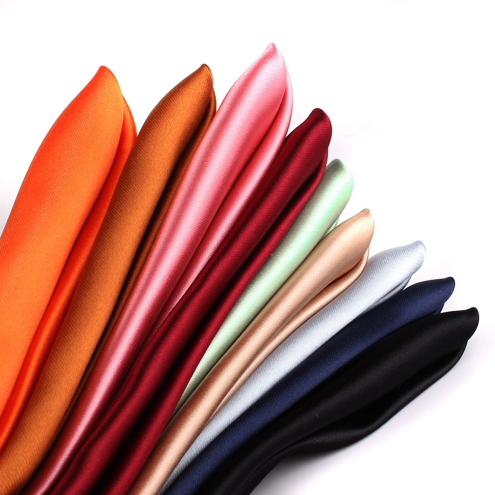 男性と女性のための織りサテンのポケット,無地のバストタオル,hankies,ハンドバッグ,ハンカチ,ポケットスーツ