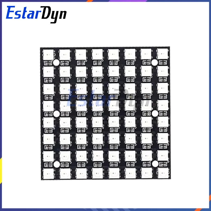 Pannello a matrice LED 8x8 WS2812 64 pixel RGB 5050 SMD, indirizzabile programmabile per Arduino/ESP32, decorazioni/segni fai da te ad alta luminosità