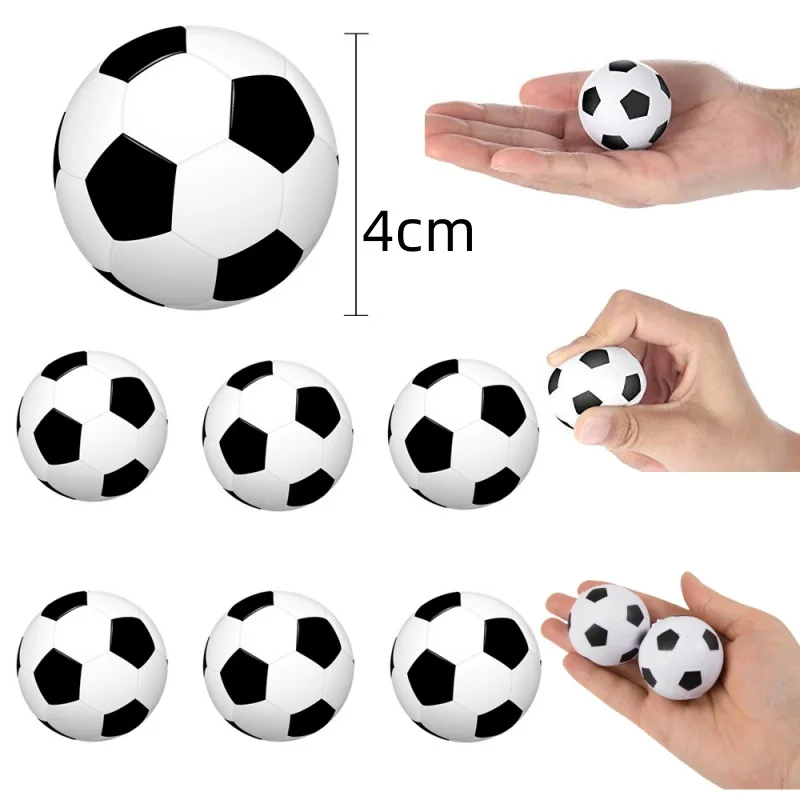 Mini pelotas deportivas para niños, juguete de recuerdo de fiesta, balón de fútbol antiestrés, pelota de fútbol de espuma, juguete de decoración para fiesta de cumpleaños, 1/24