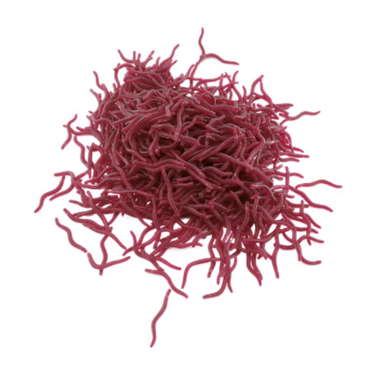 100 pçs isca macia baixo brema bloodworm pesca minhoca minhoca de borracha minhocas vermelhas iscas cheiro de peixe equipamento realista