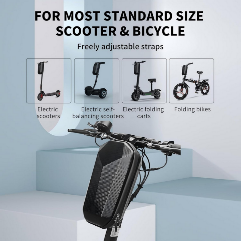 Electric Scooter Bag Storage Electric Bike Handlebar Bag Scooter Storage Bag with Large Capacity Waterproof Front Handlebar Bag