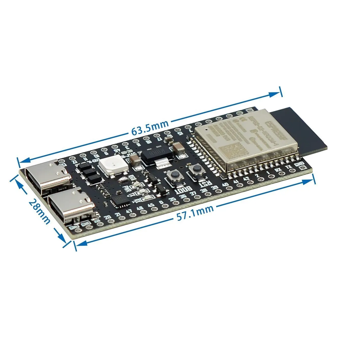 Placa de desarrollo ESP32 / ESP32-C3 / ESP32-S3 doble tipo C, placa base ESP32-C3-DevKitM-1 ESP32-C3-MINI-1 C N16R8