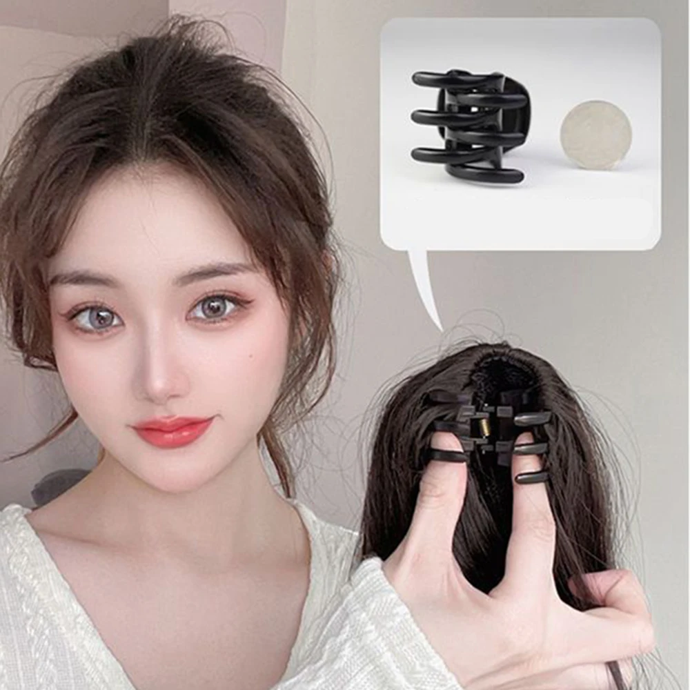 Extensión de cabello de cola de caballo recta ondulada larga coreana, extensión de cabello de cola de caballo sintética para mujeres, peluca de cabello de cola de caballo