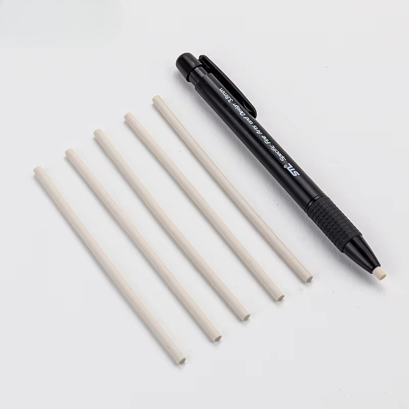 Eraser Pen Mechanical Rubber Refillable Pen Sketch Drawing Press Retractable Pencil Correction Highlight Rubber Art Supplies
