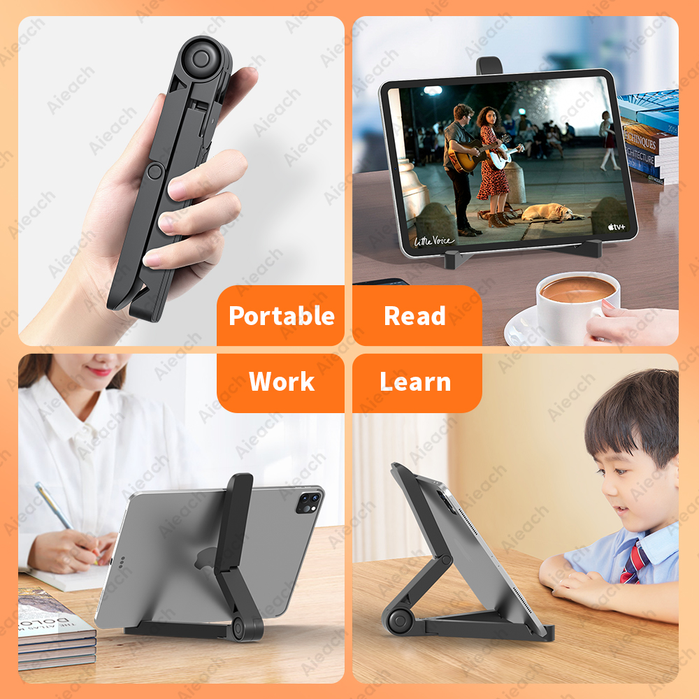 Desktops Stand For Tablet 4.7 to 12.9 inch , Adjustable Folding Bracket Tablet Holder For iPad Xiaomi Samsung Mobile Phone Suppo