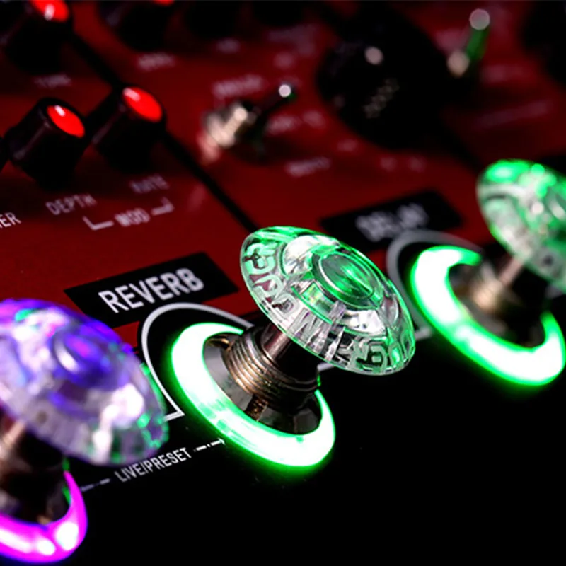 10 Uds Mooer SHROOMS Toppers de interruptor de pie parachoques de plástico caramelo Protector de Pedal de efectos de guitarra eléctrica
