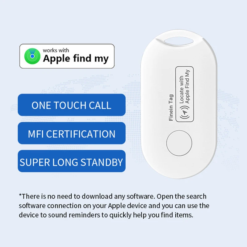 Smart Bluetooth GPS Tracker Afstandsbediening Werk met Apple Vind Mijn APP ITag Anti Verloren Herinnering Locator Autosleutel Huisdier Kids Finder