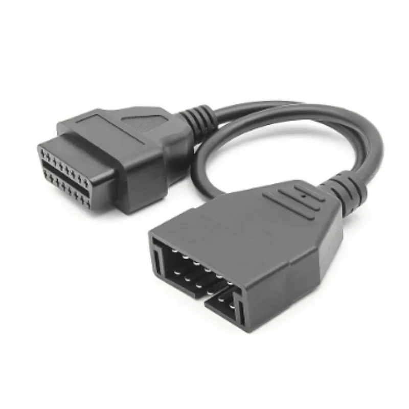 Para conector macho GM de 12 pines a conector hembra OBD2 de 16 pines Cable de diagnóstico de extensión OBD OBD2 Cable OBD1 OBD 2 adaptador OBD2