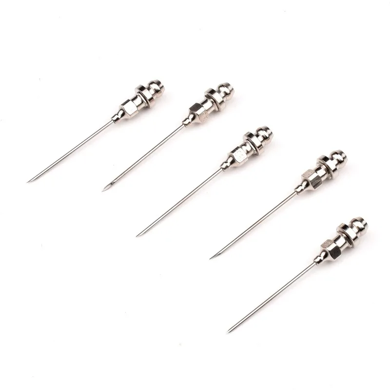 5pcs Grease Needles, Mini Bearing Grease Needle Nozzle Portable Removable Needle Air Nozzle Grease Tool For Ball Joints