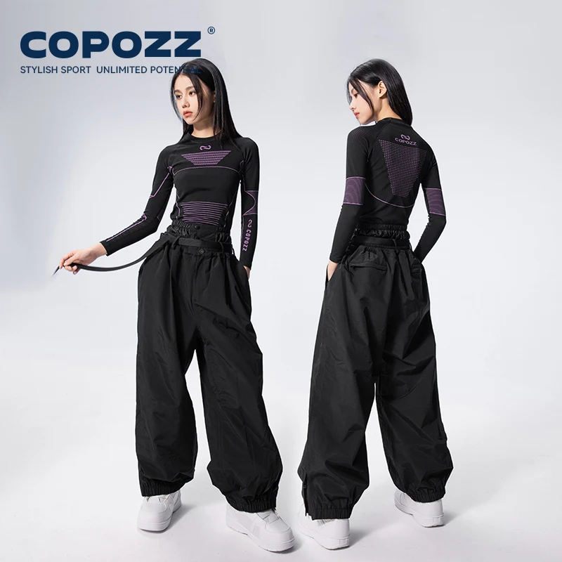 COPOZZ ブランド冬 3L 男性スキーパンツアウトドアスポーツ透過性防風防水女性スノーパンツ暖かいスキースノーボードズボン