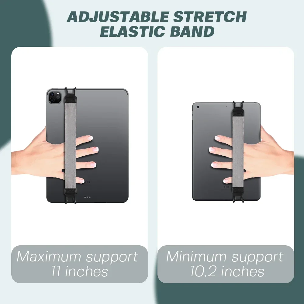 ที่วางแท็บเล็ตสําหรับ iPad 9.7 10.5 นิ้วทั่วไปสายคล้องมือหนัง Grip Security สายคล้องมือสําหรับ iPad/Xiaomi /Samsung