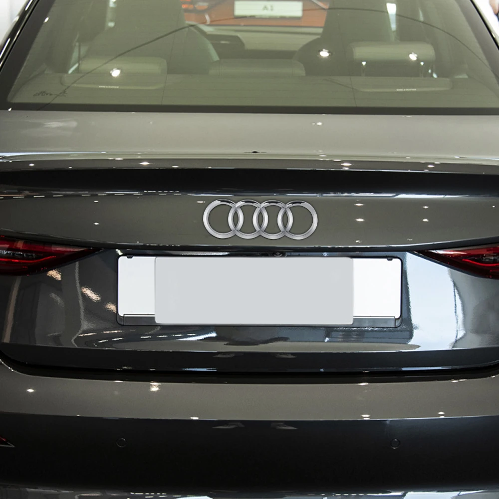 4Ring 3D ABS Badge Car Hood Front Grille Rear Trunk Emblem For AUDI Q3 Q5 Sportback A4 A3 A5 A6L A7 A4L Q2L Q7 Q8 S5 S6 S7 R8 S4