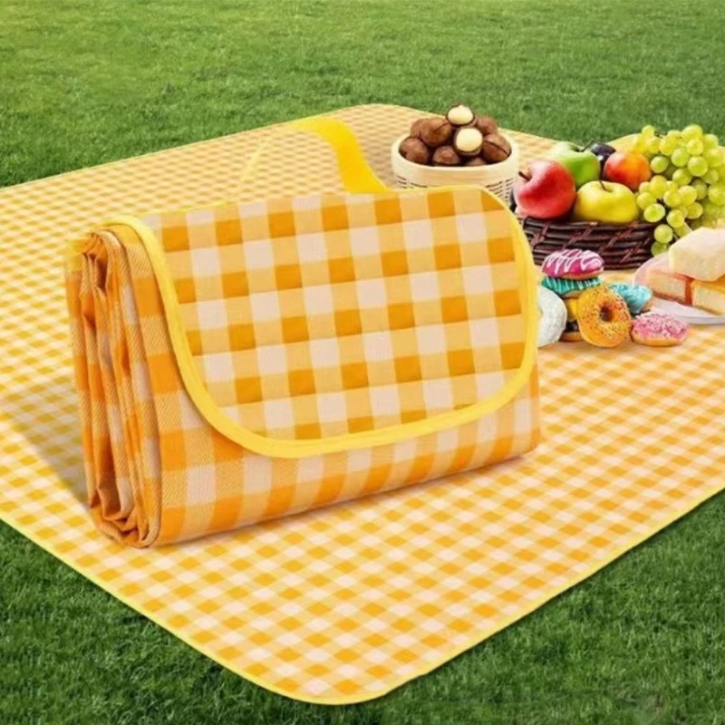 Estera de playa impermeable, colchón plegable, estera de picnic ligera portátil ﻿ Estera grande para acampar al aire libre