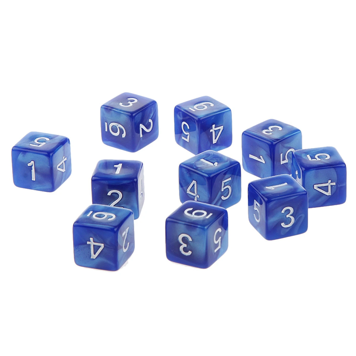 10 ピース/セットアクリルサイコロセット 6 面 16 ミリメートル D6 彫刻パターン多面体ゲームサイコロ RPG ダンジョンズ & ドラゴンズボードゲーム