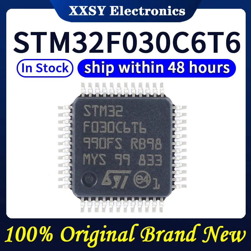 STM32F030C8T6 STM32F030CCT6 STM32F030F4P6 STM32F030K6T6 STM32F030R8T6 STM32F030RCT6 STM32F030C6T6 En stock 100% Original y nuevo