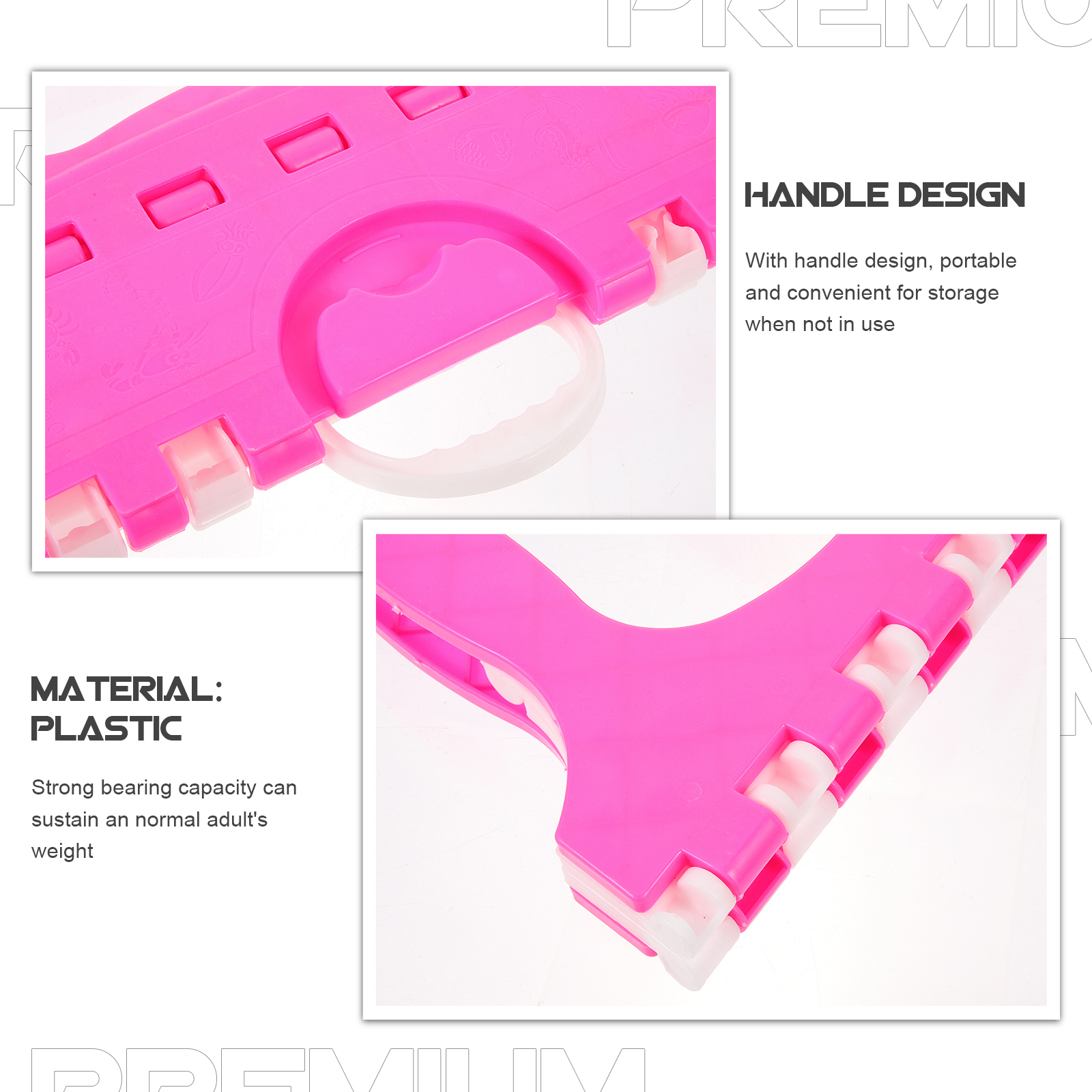   Mini taburete de pesca para niños, pequeño baño plegable, rosa, plegable para niños pequeños