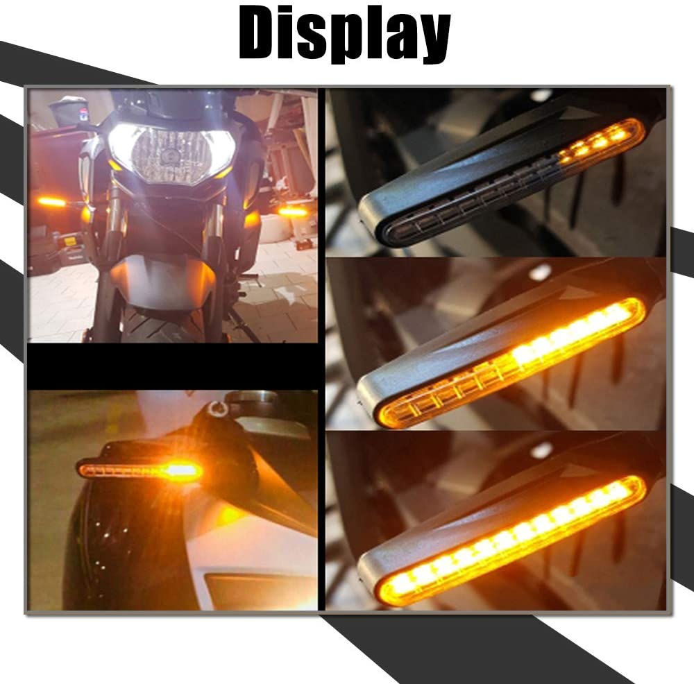 2PCS Universale LED Indicatore di direzione del motociclo Luce 12v IP68 Impermeabile Ambra Lampeggiatore Indicatore Lampeggiante Luci posteriori Accessori lampada