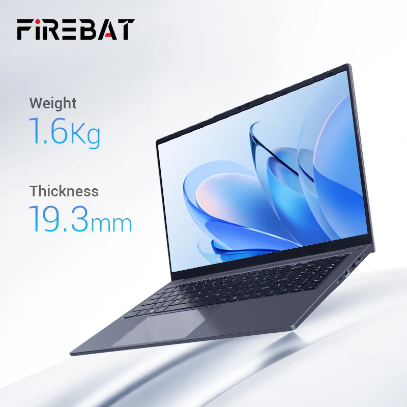 Firebat Laptop AT15 15.6 pollici Intel N150 DDR4 16GB RAM 512GB 1TB SSD 1920*1080 Notebook Windows 11 Tastierino numerico integrato retroilluminato
