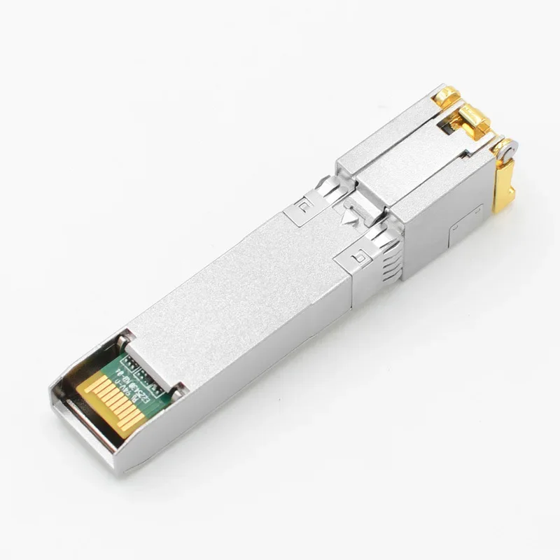 Moduli SFP in rame 10G SFP + fibra 2.5G Porta ottica Girare al modulo ricetrasmettitore Gigabit con interruttore porta Ethernet RJ45