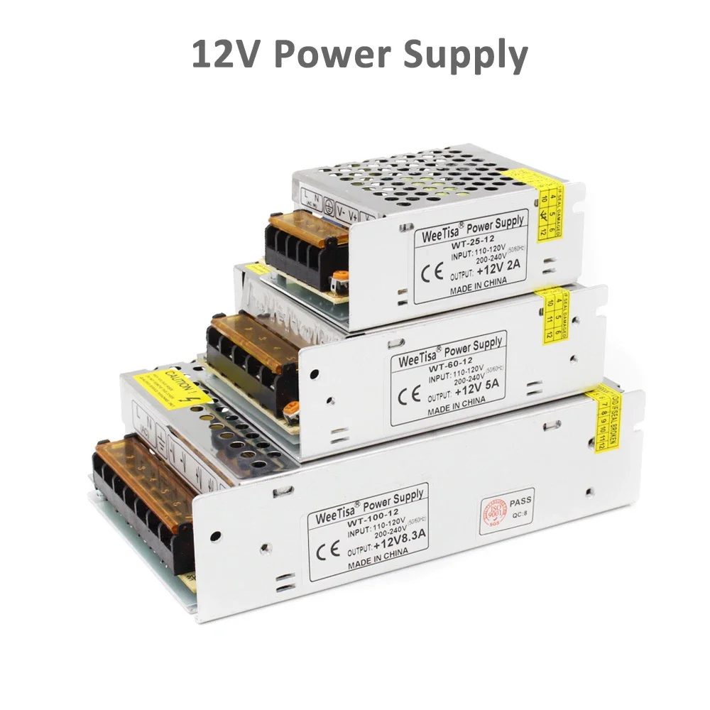 5V 12V 24V LED Netzteil AC 110V 220V zu DC 5V 12V 24V LED Streifen Licht 12 Volt Schalter Adapter Treiber Elektronische Transformator
