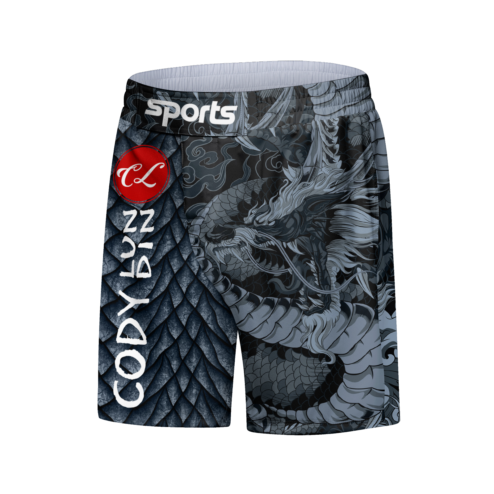 Cody Men Grappling Wear With Print Jiu jitsu No Gi Bjj Rashguard Exercise Polyester Sportswear MMA Running Gym Clothes