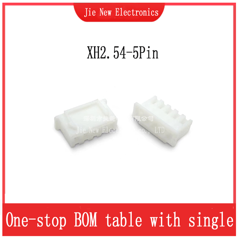 50Pcs XH 2,54 Stecker Führt Header Gehäuse 2,54mm Kunststoff shell XH-2P/3P/4P/5P/6P/7P/8P/9P/10P