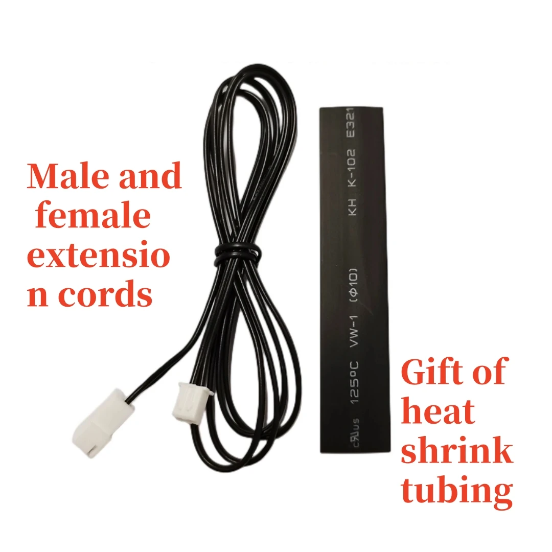 1PCS XH2.54-2P extension cable Male and female extension cords Used to extend the temperature probe line length 1/2/3/4/5M