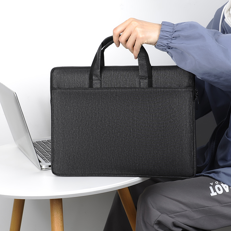 Elegante bolso de mano para computadora portátil, maletín de negocios de gran capacidad, diseño simple: perfecto para la escuela, la oficina y los viajes diarios