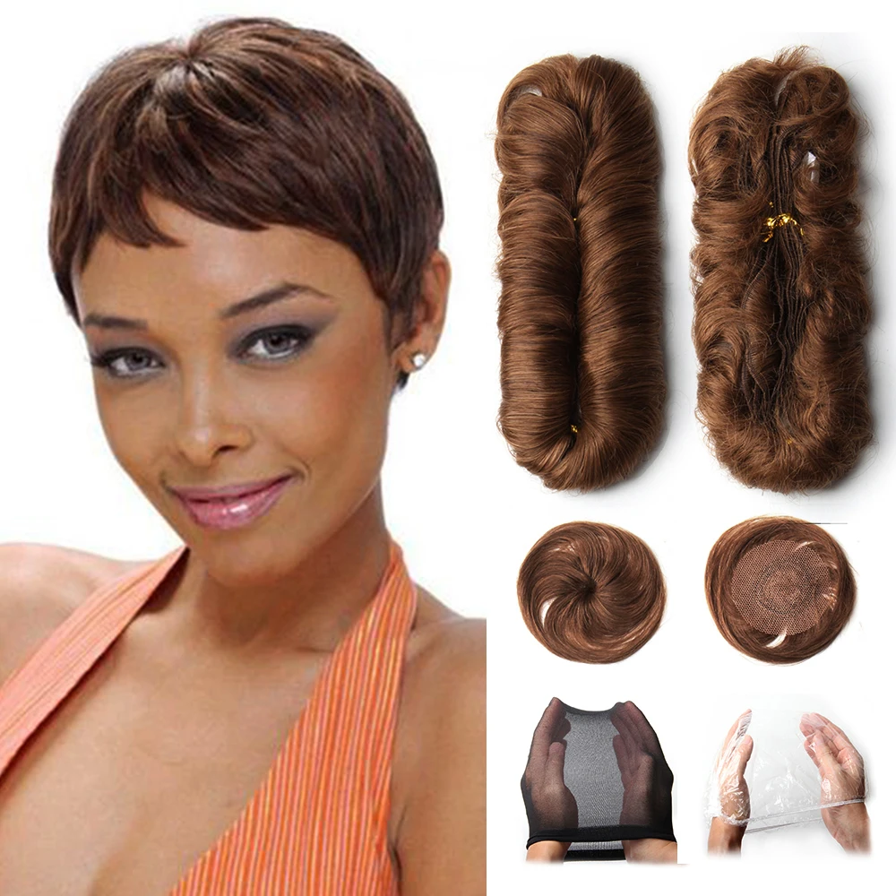 Cabelo humano curto brasileiro tecer pacotes com fecho ombre cabelo encaracolado com fechamento central circular t1b 30 99j extensões