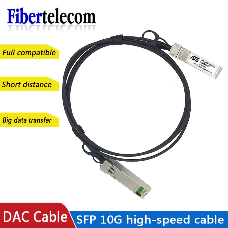 10G SFP+ Direct Attach Passive Kupferkabel DAC-Kabel Direct Attach Passives Kabel 0,5–10 m für Cisco Huawei MikroTik Switch