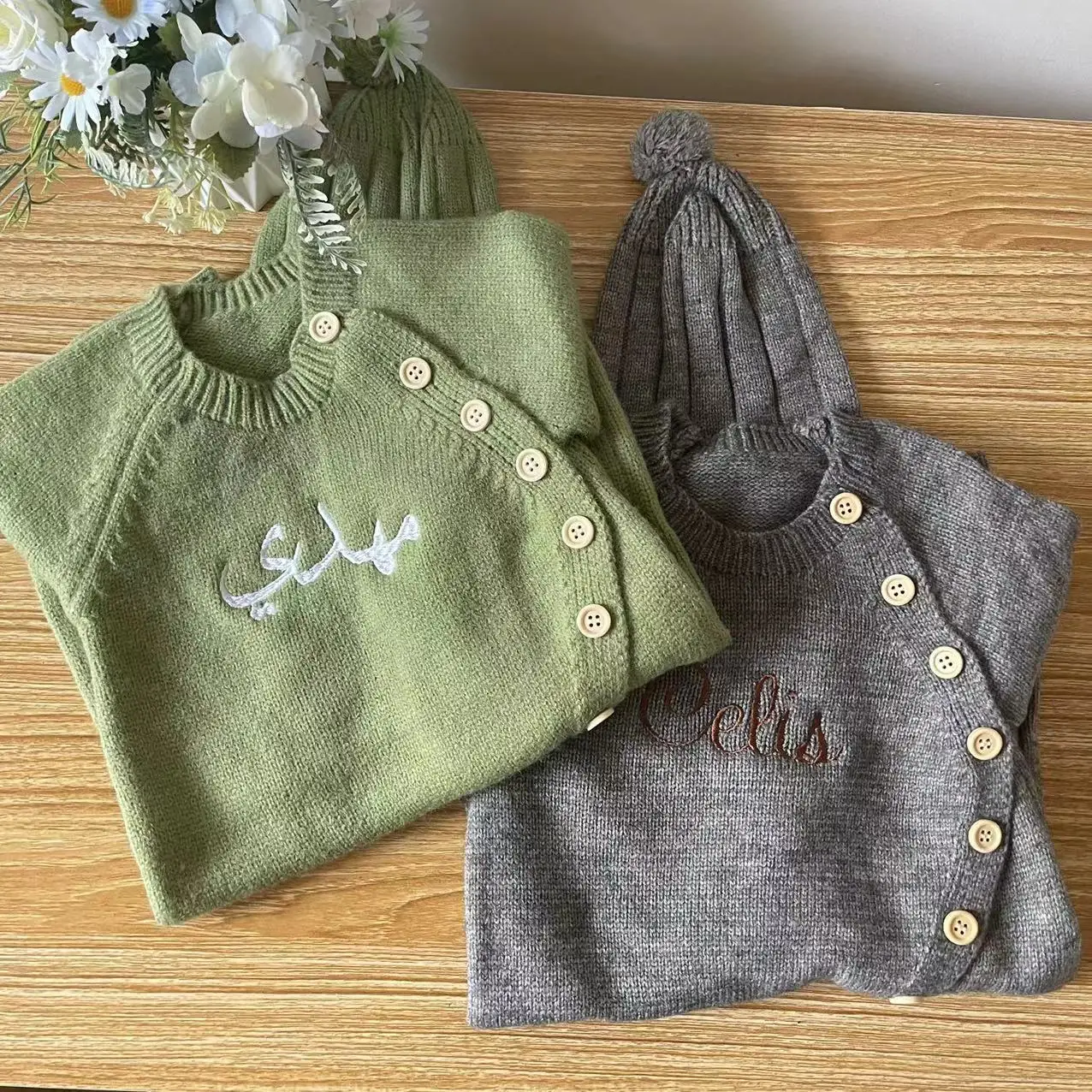 Body para bebé recién nacido con nombre personalizado, conjunto de pelele bordado, regalo de fiesta de cumpleaños
