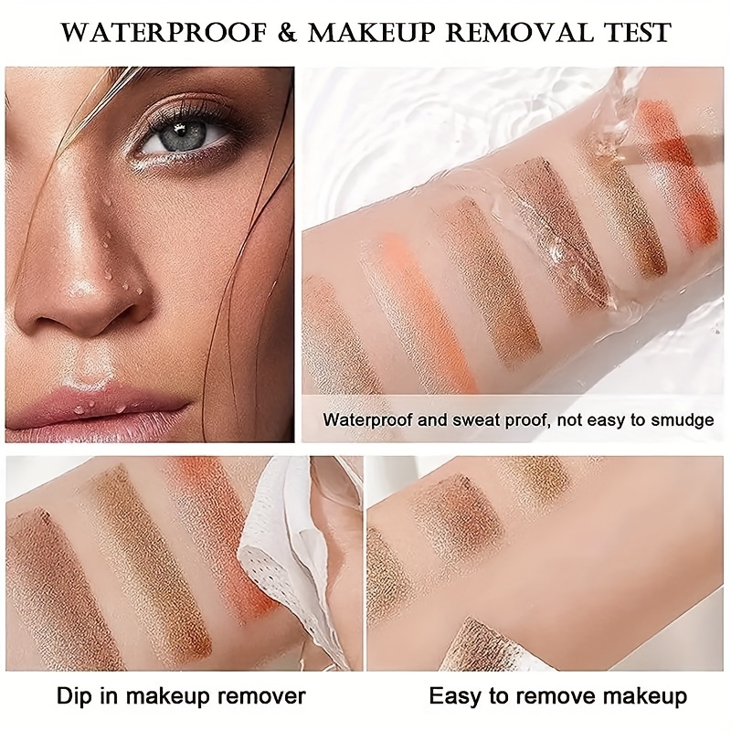 Twee kleurverloop oogschaduwstick driedimensionaal natuurlijk zonder make-up af te nemen