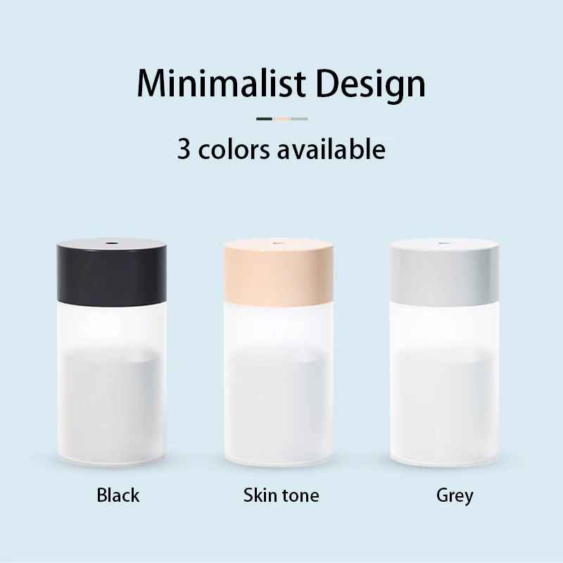 USB Âm Thanh Máy Tạo Độ Ẩm Không Khí 260ML Đèn LED Mini Máy Khuếch Tán Tinh Dầu Xe Máy Lọc Thơm Anion Phun Sương Tạo Với Lãng Mạn ánh Sáng