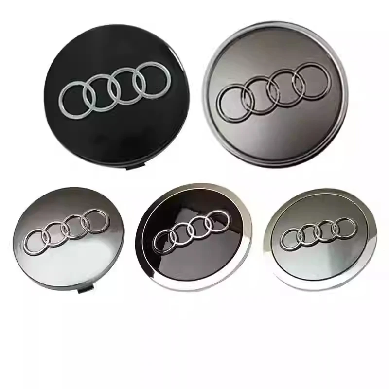 4Pcs 60/61/68/69mm Car Wheel Center HubCap Rim Cover For Audi C7 C6 C5 B5 B6 B7B8 B9 D3 Q3 Q5 Q7 TT A1 A3 A4 A5 A6 A7 A8