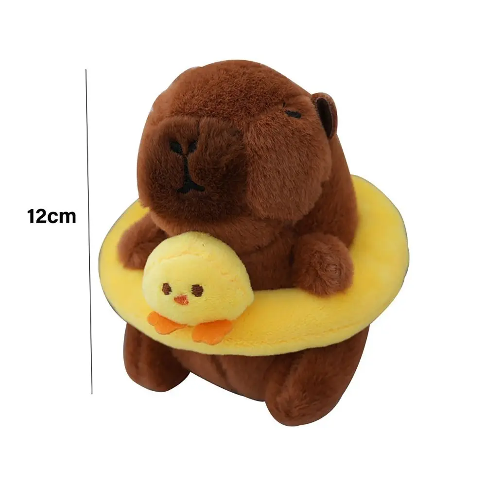 Capybara 봉제 수영 링, Capybara 키체인, 동물 인형, 귀여운 장난감, Capybara 가방 펜던트, 헤드기어 Capybara 인형