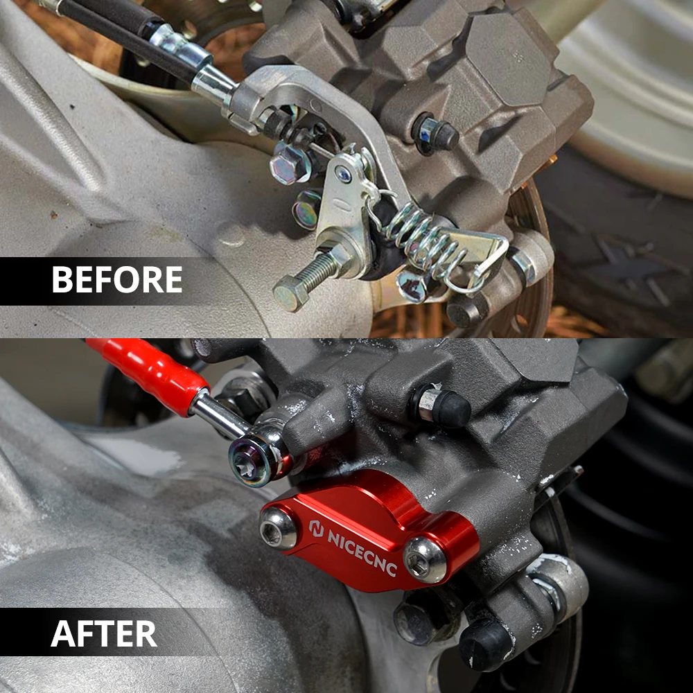 NICECNC ヤマハラプター 700R YFZ450R ATV パーキングブレーキブロックオフプレート 700 YFZ450 クワッド ATV アクセサリー