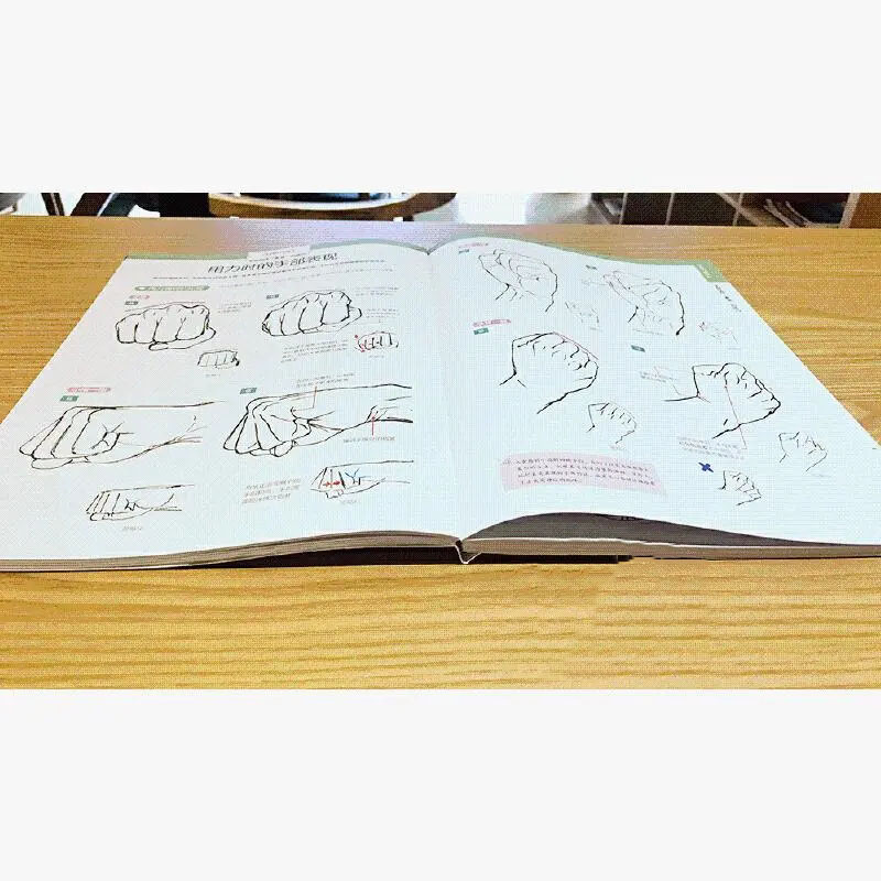 Kagami Takahiro's Hand Painting Techniques Novice Zero Basic Anime Character Hands Drawing tutorial Art Book libros