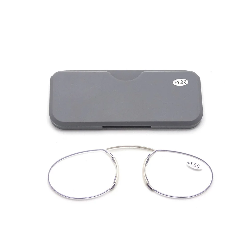 Mode anti-blauwlicht leesbril, mini draagbare pennenhouder, high-definition mode, ultralichte leesbril voor beide