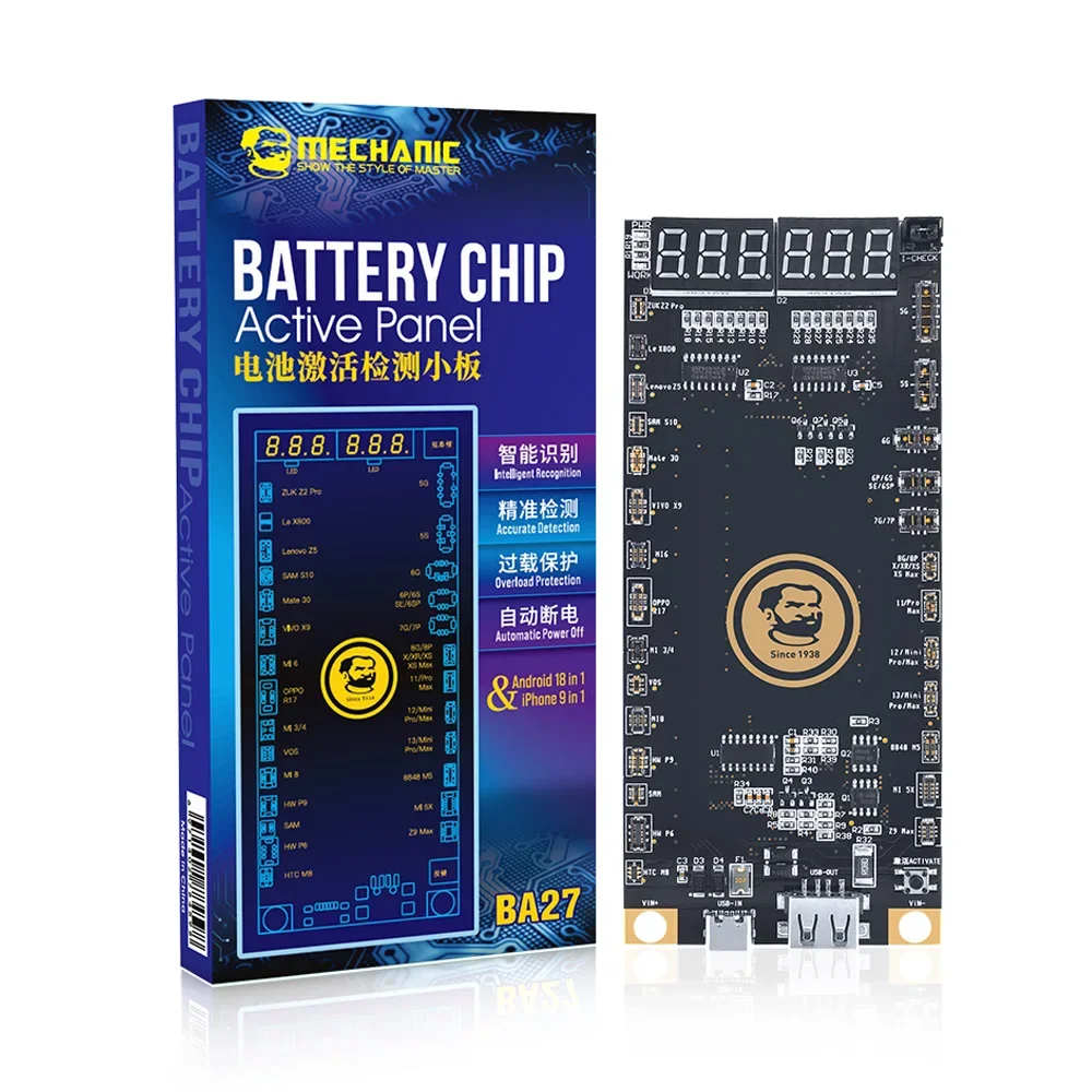 Placa de detección de activación de batería mecánica BA19 BA27, carga rápida de batería para iPhone 5G-13 Pro Max, Android, activación con un solo clic