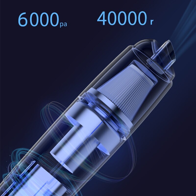 Aspiradora Mini limpieza de coche, aspiradora de mano de succión potente, recargable para coche y hogar