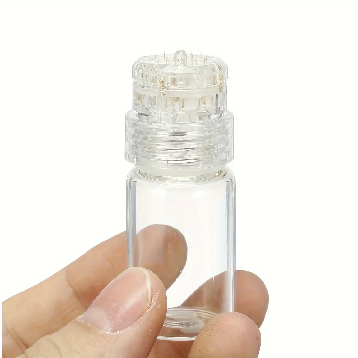 20 pinos micro titânio agulha dicas derma agulhas cuidados com a pele anti envelhecimento branqueamento garrafa rolo reutilizável